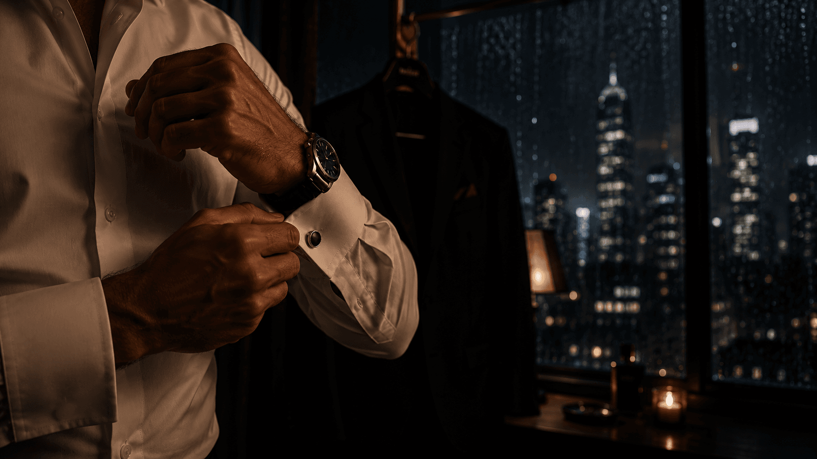 A man dressing with intention