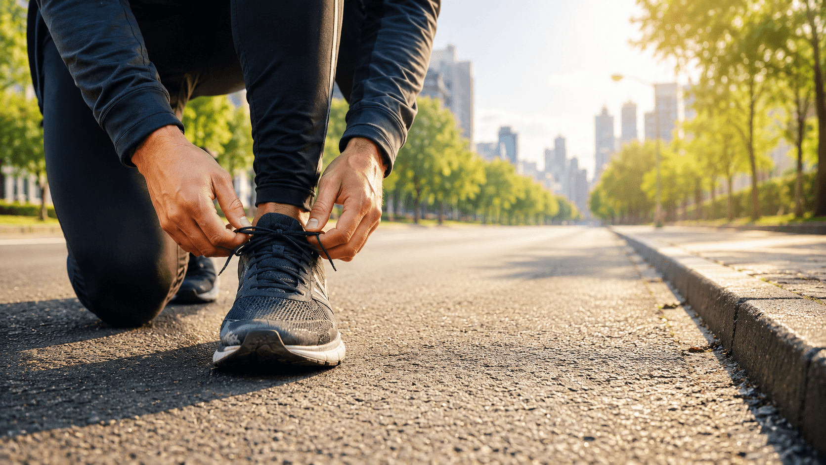 Running at dawn